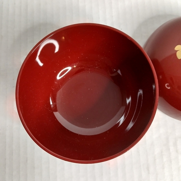 Vintage Hanae Mori Chiki Chic Round Trinket Box Bowl + Lid Gold Butterfly - Picture 8 of 9